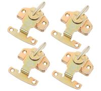 Cabilock Lot De 4 Verrous De Table En Fer Doré 8.5X5.7X2 CM Connecteurs Discrets Pour Meubles Et Tables Extensibles À La Maison Sécurité Renforcée