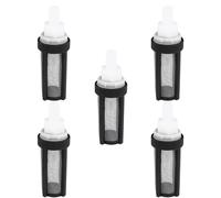 Cabilock Lot de 5 Filtres pour Pompe à Eau Submersible, Filtre D'entrée Noir en Acier Inoxydable et Plastique, Diamètre Intérieur 7-8 Mm, Usage Professionnel et Protection Fiable