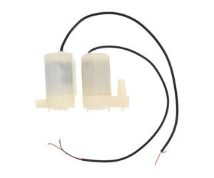 Cabilock Micro-pompe Submersible en Plastique 2pcs à Faible Voltage pour Aquarium et Fontaines Solaires Grand Débit Silencieux