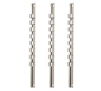 Cabilock Organisateur 1/2 de Douilles Métal 1/4 3/8 pour Boîte à Outils | Rangement Flexible à Glissière, Argenté, pour Douilles et Clés, Format Compact pour Atelier