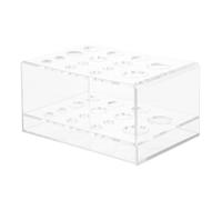 Cabilock Organisateur Cosmétique pour Pinceaux de Maquillage, Support Acrylique Transparent, Rangement et Séchage, pour Eyeliner, Chambre et Coiffeuse de Salle de Bain, Filles