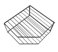 Cabilock Organisateur D'étagère en Fil Métallique à Double Niveau Cuisine | Fer Noir, pour Casseroles et Assiettes, Usage sur Plan de Travail Évier, Style Moderne Classique