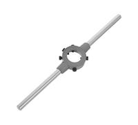 Cabilock Outil de Filetage Clé Porte-filière Réglable à Filière Ronde en Acier Argenté Résistance à L'usure pour Maintenance et Fabrication Mécanique