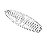 Cabilock Panier à Poisson Camping Grille à Poisson Camping Acier Inoxydable Ovale Portable Pliable Grosse Surface de Cuisson et Pique-niques