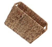 Cabilock Panier et Main Corbeille de Rangement Rangement Carré Paille Tressée pour ou Léger Résistant Déchets pour Maison et Bureau