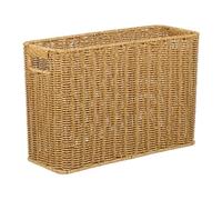 Cabilock Panier Tissé En Rotin Imitation Rangement Polyvalent 2 Couleurs Grosse Capacité Pour Bureau Et Maison Panier à Articles Divers