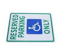 Cabilock Panneau de Stationnement en Aluminium pour Personnes Handicapées Surface Réfléchissante, Conforme aux Normes Internationales, pour Porte et Véhicule en Usage Portable ou