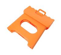 Cabilock Petit Tabouret Pliable Portable en PP Léger Bords Arrondis, Maison, Bureau ou Voyage, Siège Pliant Pratique et Compact Orange