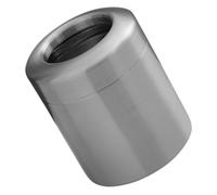 Cabilock Petite Poubelle Ronde en Acier Inoxydable 1,5 L Ouverture Pratique, Design Élégant et Moderne pour Bureau, Salle de Bain Cuisine