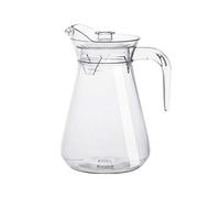 Cabilock Pichet à Jus en Acrylique 2l Bec Canard Incassable, Grande Capacité et Couvercle Détachable, pour Boissons Froides en Sorties ou Piscine