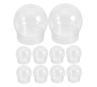 Cabilock Pièces Boule à Neige kit de Fabrication de Globe d'eau Boules à Neige vides Boule Transparente décoration de Noel Globe DIY Globes d'eau vides Globe en Forme de Boule Plastique