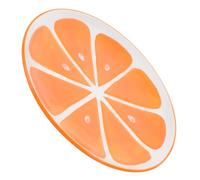 Cabilock Plat en Céramique Motif Orange Décoratif, Assiette à Hors-d'œuvre en Céramique, Vaisselle Cuisine, Usage Festif et Repas en Famille
