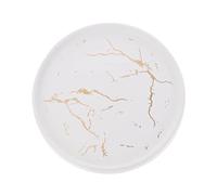 Cabilock Plateau Rond Élégant En Céramique À Motif De Marbre Pour Bijoux Et Bibelots