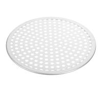 Cabilock Poêle à pizza ronde passe au micro-ondes - En alliage d'aluminium perforé - Avec grille de cuisson - Résistante aux rayures - Économie d'énergie - Pour four et gâteaux