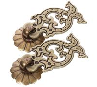 Cabilock Poignées de Meuble en Cuivre 2Pcs, Boutons pour Tiroirs et Bibliothèques, Montage Facile, Confort d'Usage, Style Chinois, Usage Bureau et Armoire