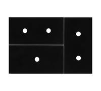 Cabilock Protection pour Brûleurs Cuisinière à Gaz Réutilisable 3 Pièces Anti-huile Silicone Résistant Haute Température Usage la Cuisine Maison