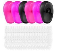Cabilock Protège-oreilles Jetables en Silicone Protection Auriculaire Confortable et Facile à Ranger 206 Pièces pour Teinture Capillaire pour Coiffure et Bain