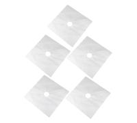 Cabilock Revêtement De Cuisinière À Gaz Réutilisable, 5 Pièces, Couvercle De Brûleur De Cuisinière À Gaz, Tapis De À, Coussin De Protection De Surface De À