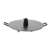 Cabilock Rosace de Plafond Encastrée Noire en Métal pour Lustres et Suspensions, Compatibilité Design Moderne et Forme Ronde Plate, pour Intérieurs