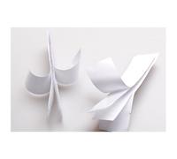 Cabilock Ruban Adhésif de Montage Blanc 5pcs en Nylon, Bande Auto-agrippante Réutilisable et Amovible pour Décoration et Bricolage en Classe la Maison