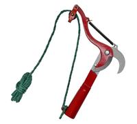 Cabilock Sécateur à Main pour Jardinage avec Corde, Ciseaux de Jardinage en Acier Rouge pour Élagueur Arbre, Coupe-bordures de Jardin et Décoration Automne