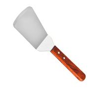 Cabilock Spatule à Pizza Inox Multifonctionnelle à Poignée Bois Grande pour Steak Pancake Teppanyaki Cuisine Maison et Professionnelle