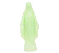 Cabilock Statuette Vierge Marie, Statue Miniature Vierge, Décoration Religieuse en Plastique, Petite Statue de Bureau, Stable pour Porche et Jardin