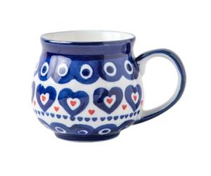 Cabilock Style Ethnique, Gobelet à Eau Unique, Poignée Ergonomique | Surface Lisse Peinte à Main, Motif Élégant, pour Boissons Chaudes ou Froides, Bureau et Restaurant