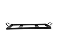 Cabilock Support Feu Inoxydable Solide Noir en pour Sel Fer Bloc Émaillé Résistant, Accessoire Simple Design et Barbecue Pique-niques