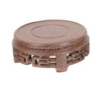Cabilock Support Rond en Bois de Poulet Design , Facile à Nettoyer Entretenir pour Théière et Tasses à Thé pour Présentoir de Thé ou Base de Vase