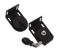 Cabilock Supports de Montage Noirs, Kit Multi-Position | Fixation Supérieure, Latérale ou Inférieure, Fer et Plastique, Maintien Stable Fenêtres, Balcons et Auvents