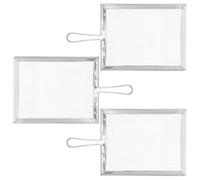 Cabilock Tamis en Acier Inoxydable 3pcs Poignée Confortable, Tamis à Mailles Fines Rectangulaire et Carrée pour Argile et Céramique, pour Activités Artisanales