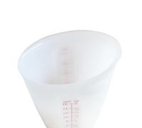 Cabilock Tasse à Mesurer Couleur Aléatoire en Silicone Translucide 250 Ml Double Graduation, Facile à Verser et Nettoyer, pour Cafetière Cuisine