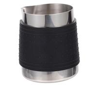 Cabilock Tasse Anti-fuite 350 Ml Pichet À Mousse Manchon En Silicone Élégant Pichet À Café En Acier Inoxydable Pour La Maison Le Café Et Le Bar