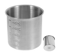 Cabilock Tasse De Mesure Du Riz En Acier Inoxydable Verre Doseur Pour Cuiseur À Riz Avec Échelle Précise Scoop De Pour Cuisine À Domicile 2.95 X 2.95 X 2.76 in 1 Pièce