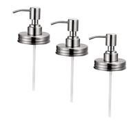 Cabilock Tête De Pompe Distributrice en Acier Inoxydable 201 INOX 70 Mm Lot De 3 Accessoire De Pompe pour Bouteille De Lotion pour Flacon De Savonnette Usage pour Soins Corporels Et Cosmétiques