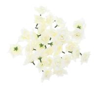 Cabilock Têtes De Fleurs Artificielles Simulation Rose Ornement Décoratif 4.5X4.5X3 Cm pour Décoration Maison Événements Guirlande sans Entretien