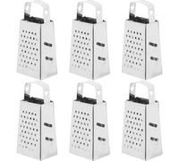 Cabilock Trancheur Multifonction 6pcs en Acier Inoxydable Argenté, Coupe Uniforme pour Pommes de Terre et Ail, Portable pour Usage Commercial et Mobile