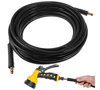 Cabilock Tuyau D'extension Flexible 10m pour Nettoyeur Haute Pression K1 K2 K4, Tuyau de Nettoyage Haute Pression Résistant à L'abrasion, Rallonge Compatible Lave-auto et Jardin