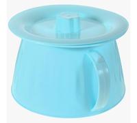 Cabilock Urinoir Portable Bleu en Pp Couvercle, Base Plate Ronde, Facile à Nettoyer et Pratique à Transporter pour Personnes Âgées et Femmes Enceintes