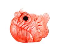 Cabilock Verre à Vin en Céramique Rouge Design Lanterne Poisson, Décoration Unique et Stabilité pour Bar Maison et Cocktails