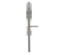 Cabilock Verrou de porte Allonger le verrou de porte Verrou de sol au sol en acier inoxydable argent, installation facile, pour portail extérieur et clôture, résistant à la rouille