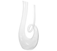 Cabilock Verseur de Vin Fond Plat, Design Créatif et Élégant pour améliorer le Bouquet Vin à Domicile en Verre Cristal sans Plomb 1300 Ml