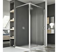 Idralite Cabine de douche Replay Duo 70x140 cm H185 angulaire 1 porte coulissante granité C