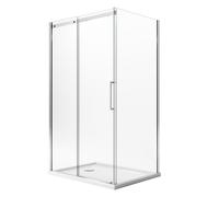 CABINE DE DOUCHE 8 MM ANTICALCAIRE COTE FIXE PORTE COULISSANTE H200 CABINE