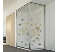 CABINE DE DOUCHE 90X110 CM H198 ANGULAIRE PORTE UNIQUE OPAQUE COULISSANT PAROI