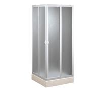 Möbelvertrieb FORTE Cabine de douche Venere Centrale FORTE 80x80 cm acrylique coulissante Blanc