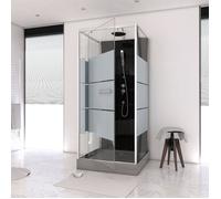 Aurlane Cabine de douche Study 80 x 80 cm porte pivotante