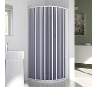 Möbelvertrieb FORTE Cabine de douche circulaire Sharp PVC 90x90cm R55 H185 ouverture latérale