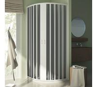 Möbelvertrieb FORTE Cabine de douche demi-circulaire Sharp Centrale 70x90 cm Rayons 38 PVC